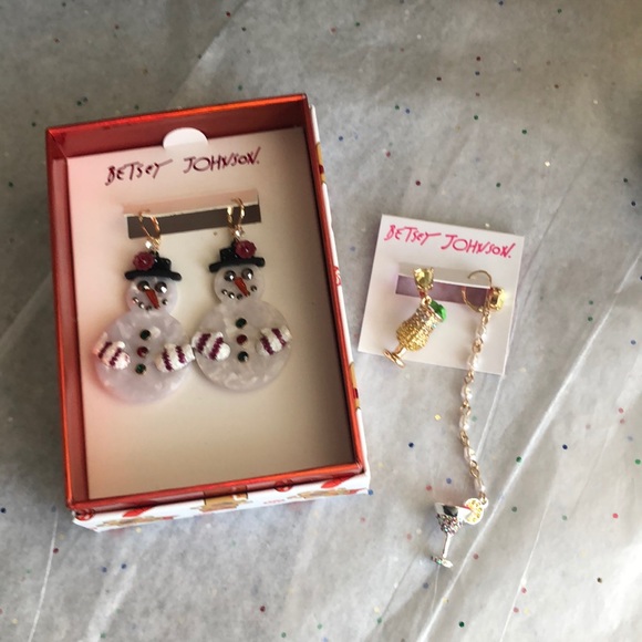 Betsey Johnson Jewelry - BETSEY Johnson Bundle of earrings